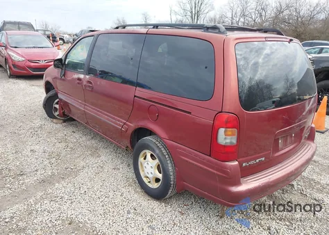 1999 Oldsmobile Silhouette Gl из США, поврежденный, VIN 1GHDX03E0XD302549